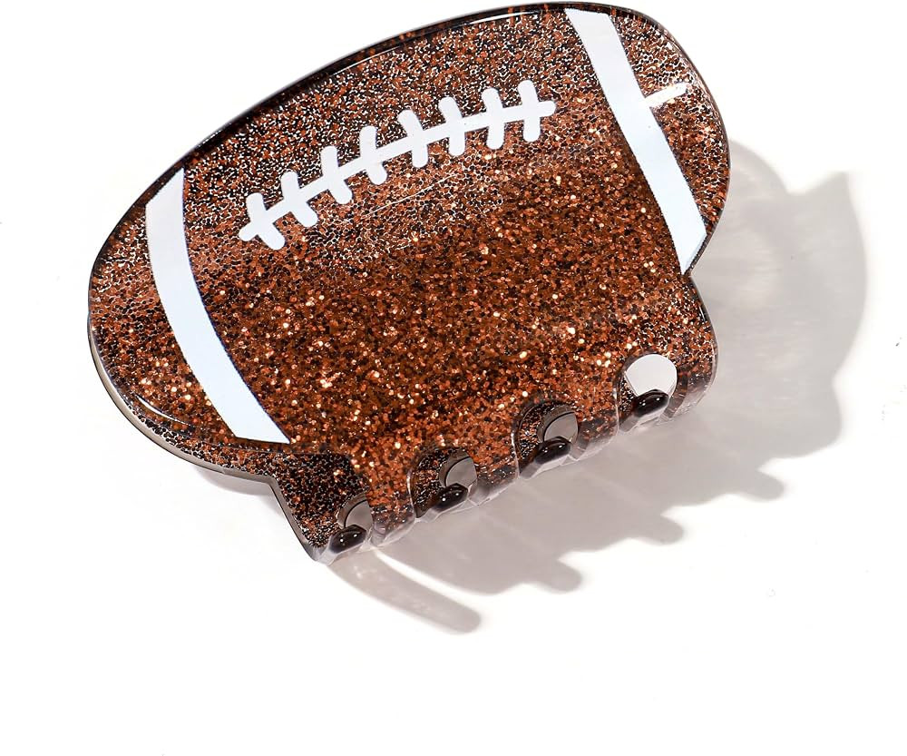 LILIE&WHITE Brown Football Hair Clips for Women Premium Sport Lovers | Amazon (US)