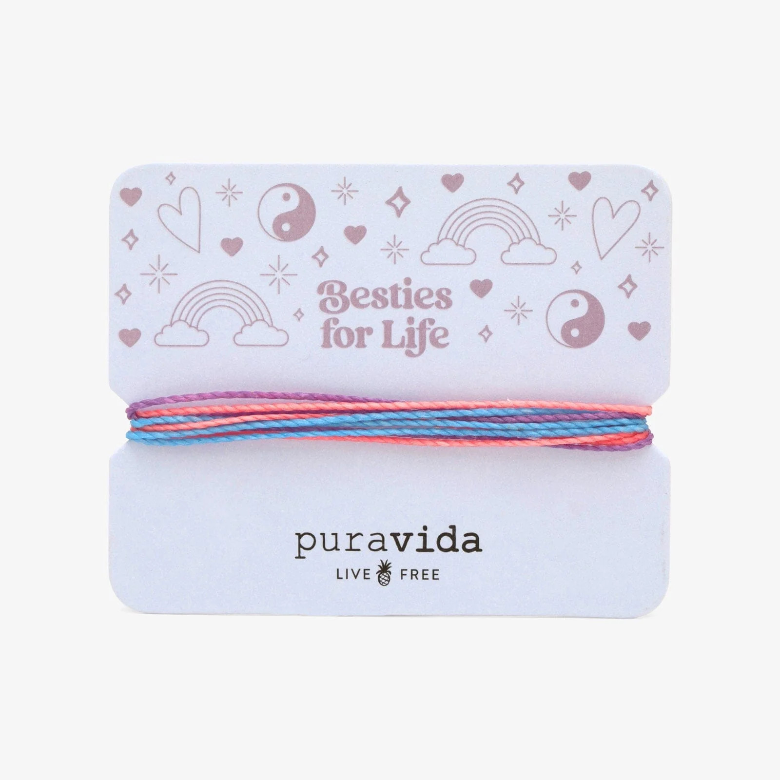 Besties for Life Bracelet Card | Pura Vida Bracelets