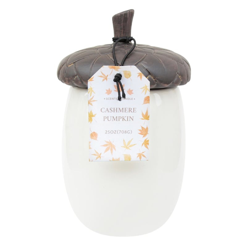 Cashmere Pumpkin Scented Acorn Jar Candle, 25oz | At Home