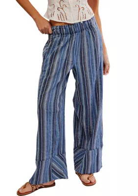 Free People Women's Day's End Linen Pull-On Pants | Belk