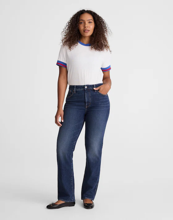 The Curvy Longline Straight Jean | Madewell