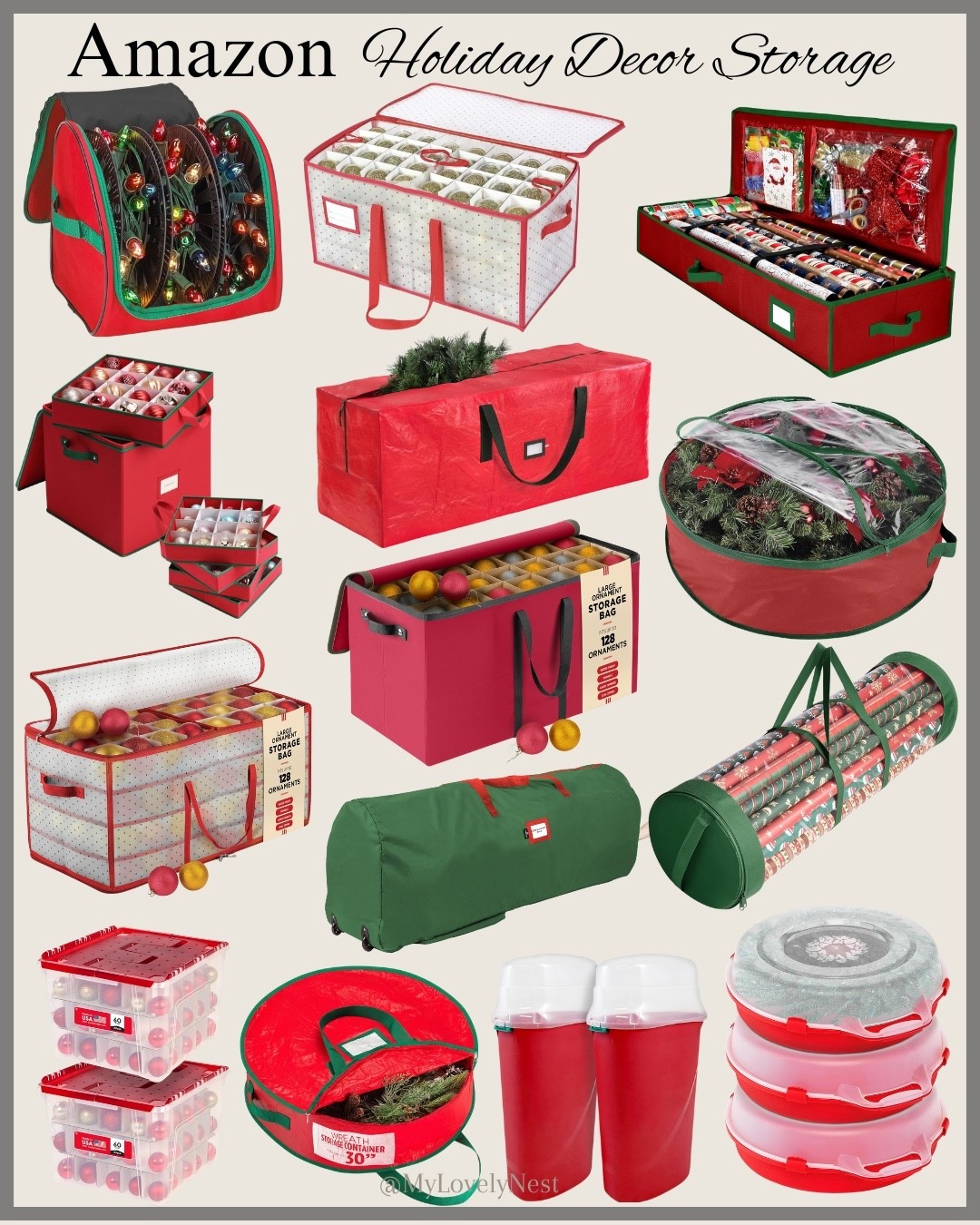 Shop Amazon Christmas decor storage!, Christmas tree storage, ornament storage, Christmaswreath storage, Holiday home organization. Follow for
More!

#LTKFindsUnder50 #LTKHoliday #LTKHome