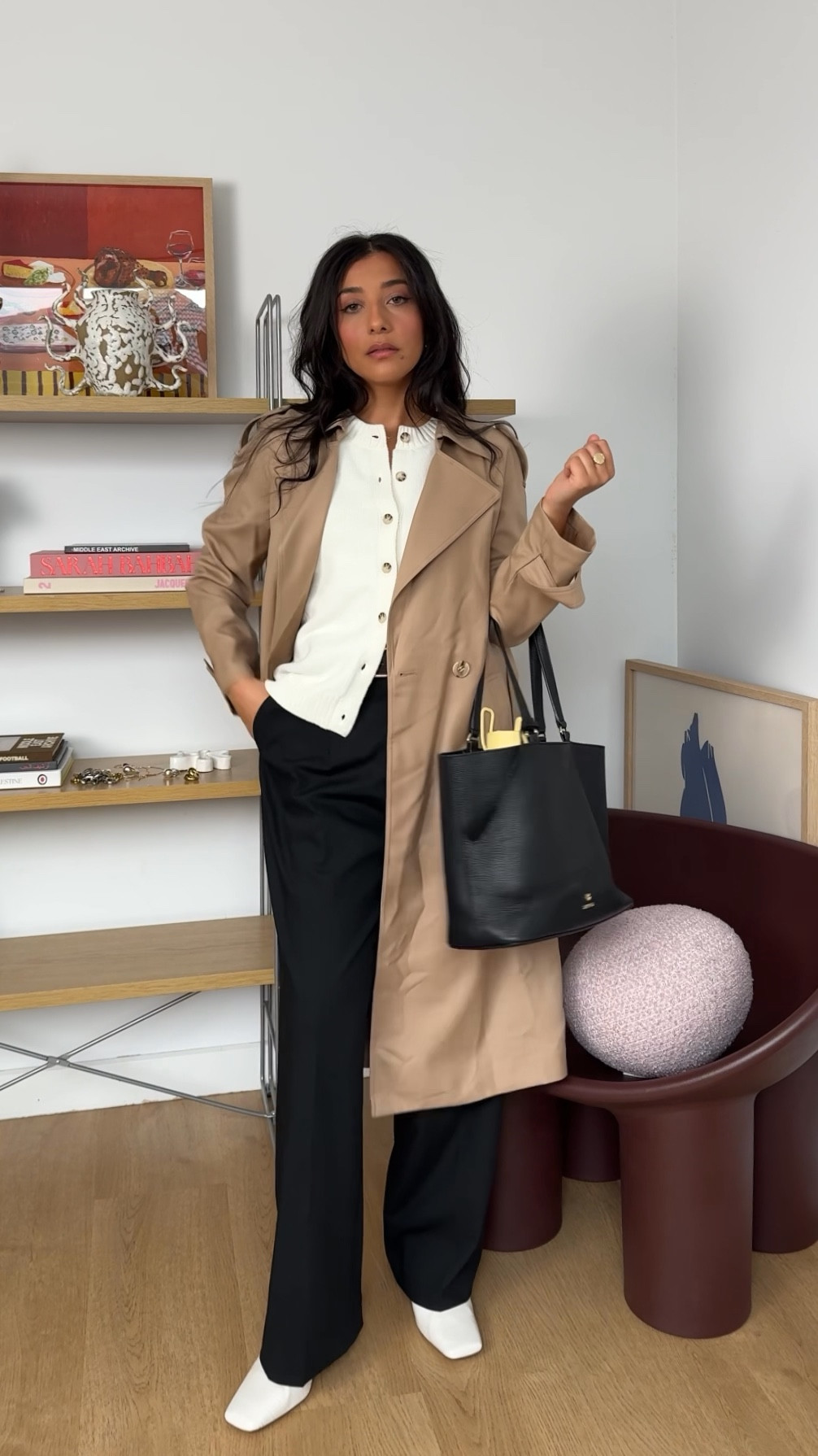 Wearing an 8 in these Uniqlo pants and I love the cut and length on me! Knit vest is old Glassons, trench is Goelia but linked some others below. Tote is Aussie small business Shikku 🤎

#LTKworkwear #LTKaustralia #LTKsale