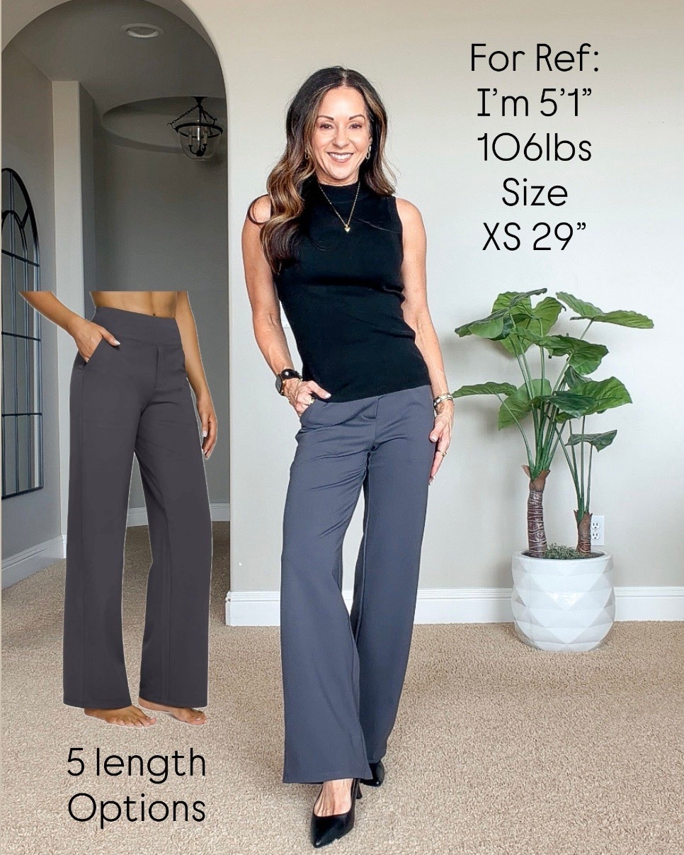 Work pants that feel like activewear 🙌 These are so versatile for the office, teachers, travel, everyday wear & even working out. Plus, there are 5 length options, which is such a win for petites!

For reference: I’m 5’1”, 106 lbs. Everything is unaltered.

G4Free pants • Petite work pants • Wide leg pants • Travel outfits • Teacher outfits • Petite fashion • Fashion over 50 • Over 50 fall outfit ideas

#ltkworkwear #ltkpetite