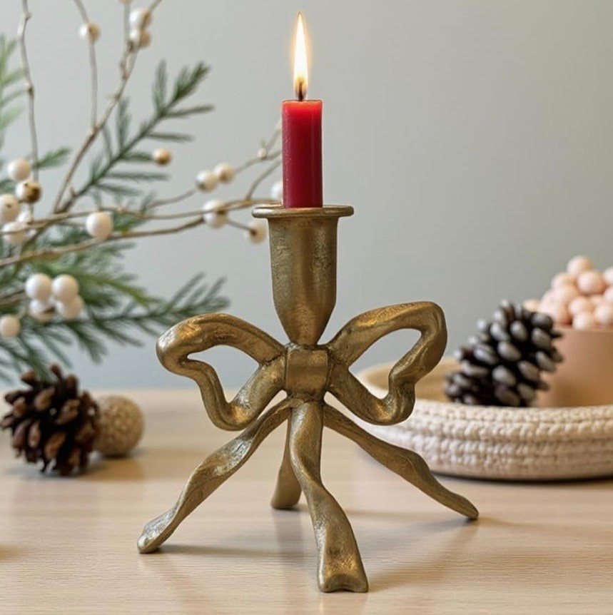 Beautiful bow candle holder 

#LTKHome #LTKSeasonal #LTKHoliday