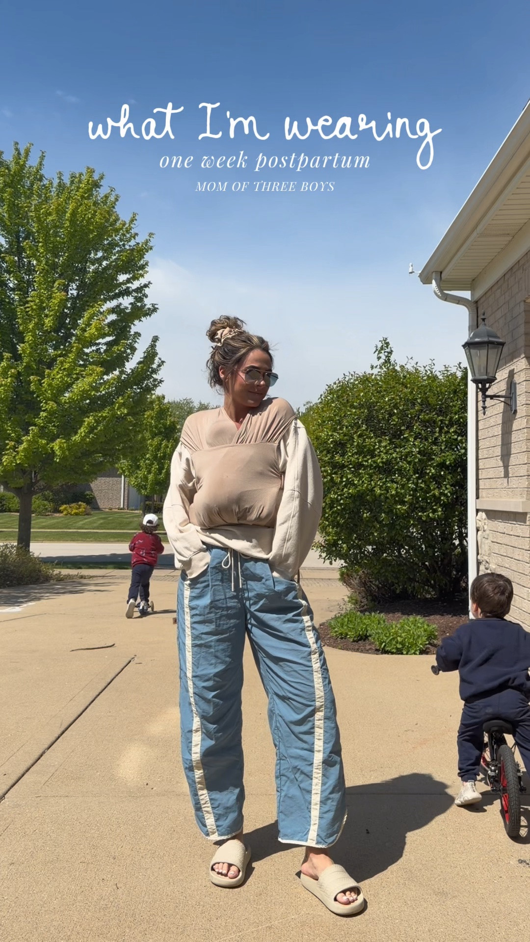 Wore these pants my entire pregnancy & now postpartum too! 

Postpartum, mom style, newborn, comfy clothes, free people, aerie, baby carrier, wildbird

#LTKBump #LTKBaby #LTKootd