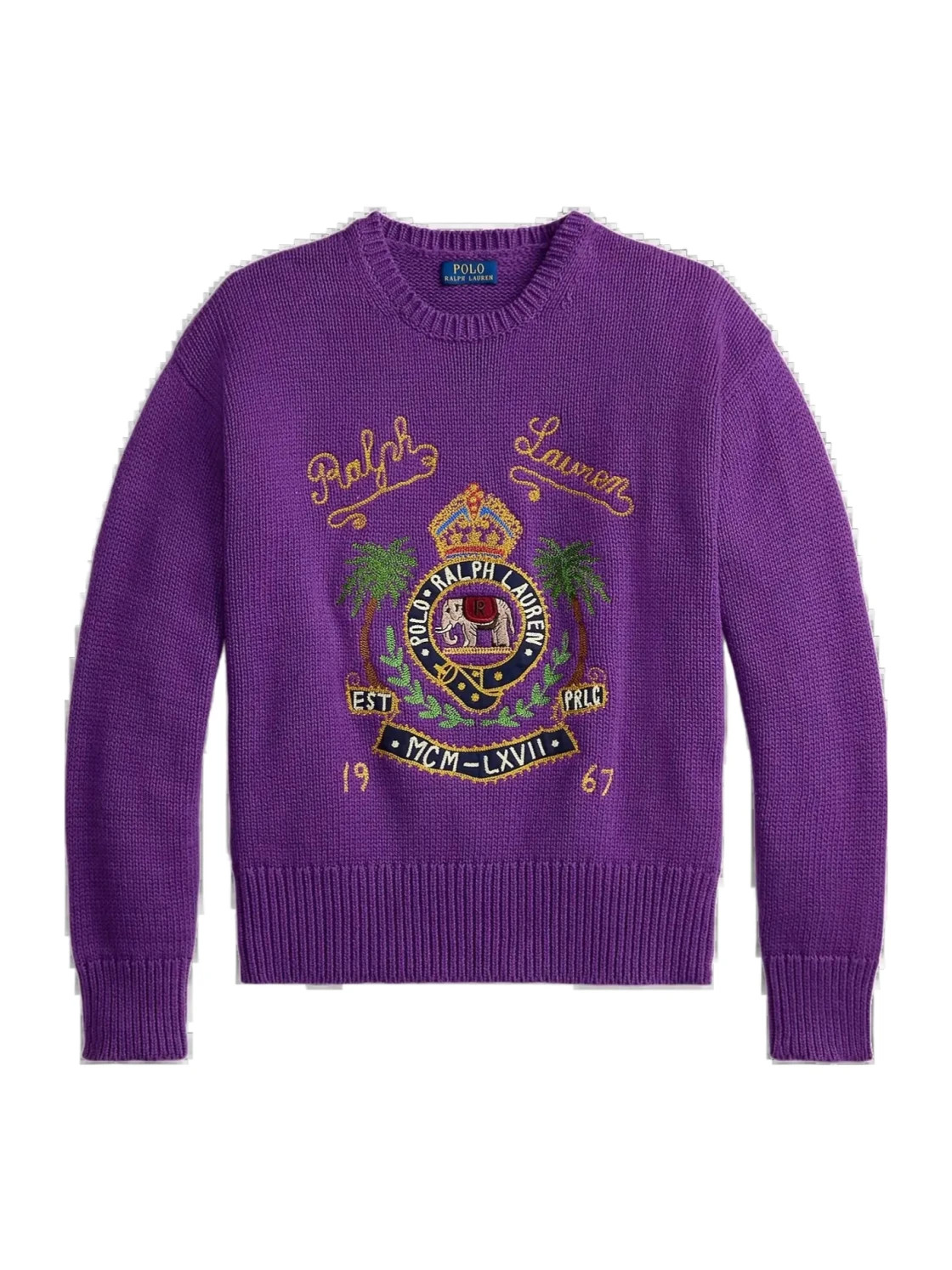 embroidered crew-neck sweater | Senser US