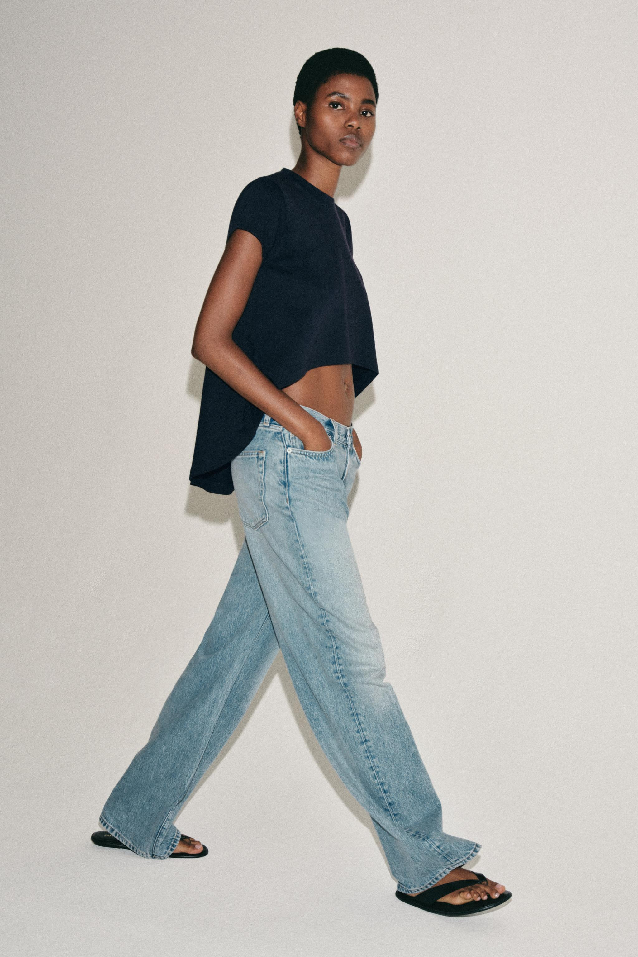 ASYMMETRIC COTTON T-SHIRT | Zara UK