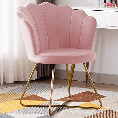 Duhome Velvet Accent Chair Vanity Chair Makeup Chair Guest Chair Tufted Desk Chair Living Room Ch... | Amazon (US)
