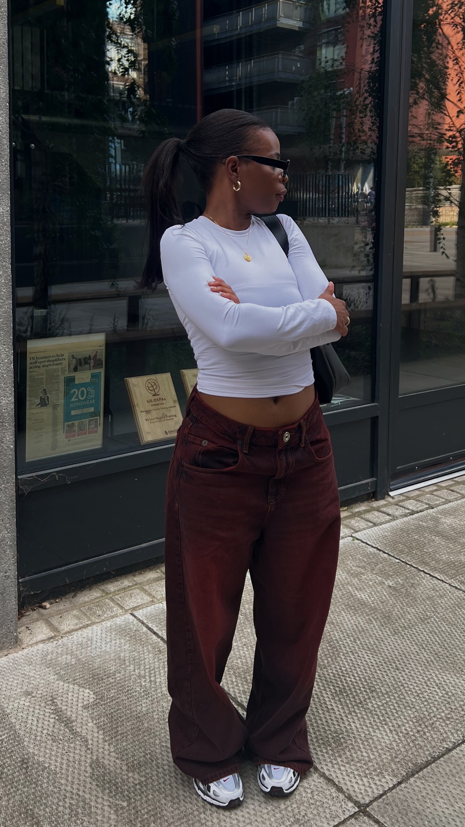 Baggy jeans 🫶🏾 #baggyjeans #petitefashion 

#LTKSeasonal #LTKstyletip #LTKfindsunder100