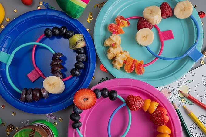 Skercle: the Skewer that's a Circle! Safe, enclosed circular skewers. Tapered Handle. Great for k... | Amazon (US)