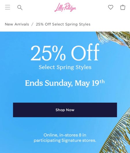 The Lilly Spring Sale is live and you get 25% off through Sunday! I will link some of my favorite styles for you, but this is definitely a sale you need to check out! 

#LTKMidsize #LTKStyleTip #LTKSaleAlert
