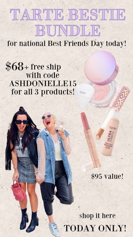 Use code ASHDONIELLE15 for 15% off my exclusive Tarte besties bundle PLUS 15% off everything else!

SHADES:
• Maracuja lip plump in shade Cherry Blossom, White Peach, Garden Rose, Mixed Berries or Tulipps
• Shape Tape - shade 20B light
• Creaseless powder in shade pink, lavender or translucent 

#LTKBeauty #LTKFindsUnder100 #LTKSeasonal