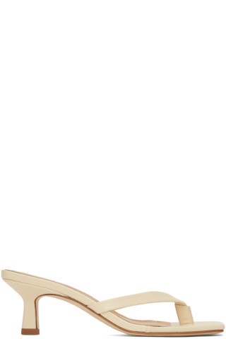 Beige Wilma Heeled Sandals | SSENSE