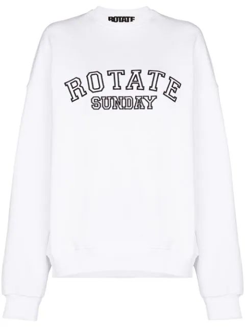 ROTATE Iris crew-neck Sweatshirt - Farfetch | Farfetch Global