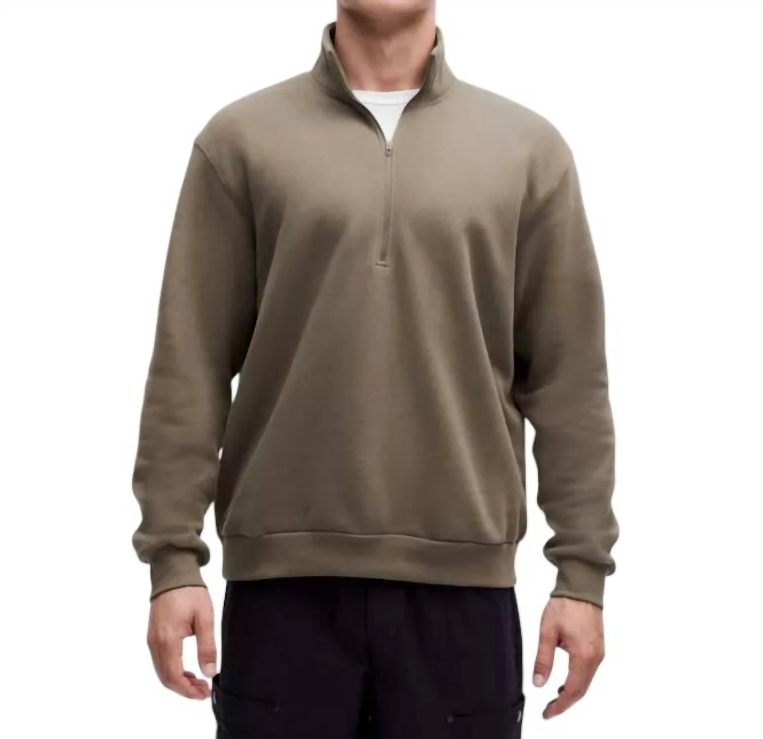 Steady State Half Zip Sweatshirt In Nomad | Shop Simon