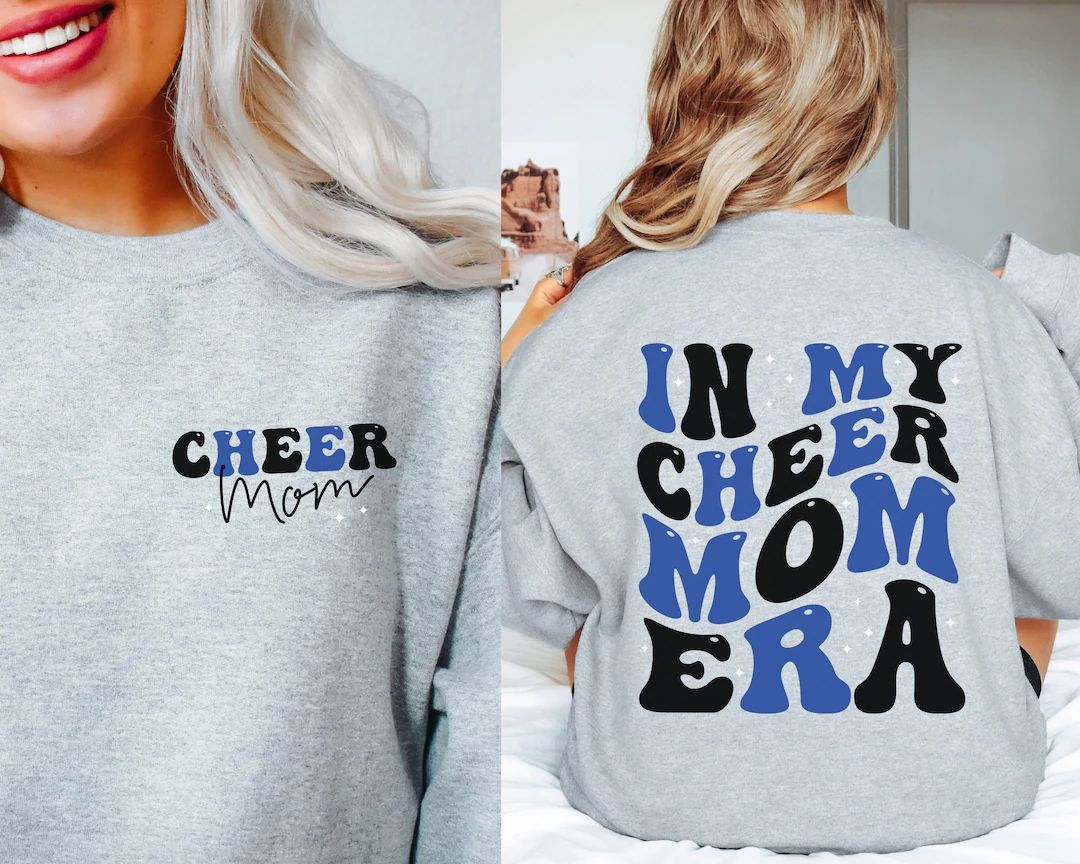Cheer Mom Era Sweatshirt Cheer Mom Sweatshirts Cheer Mom Crewneck Cheer Mama Sweatshirt Cheer Mom... | Etsy (US)
