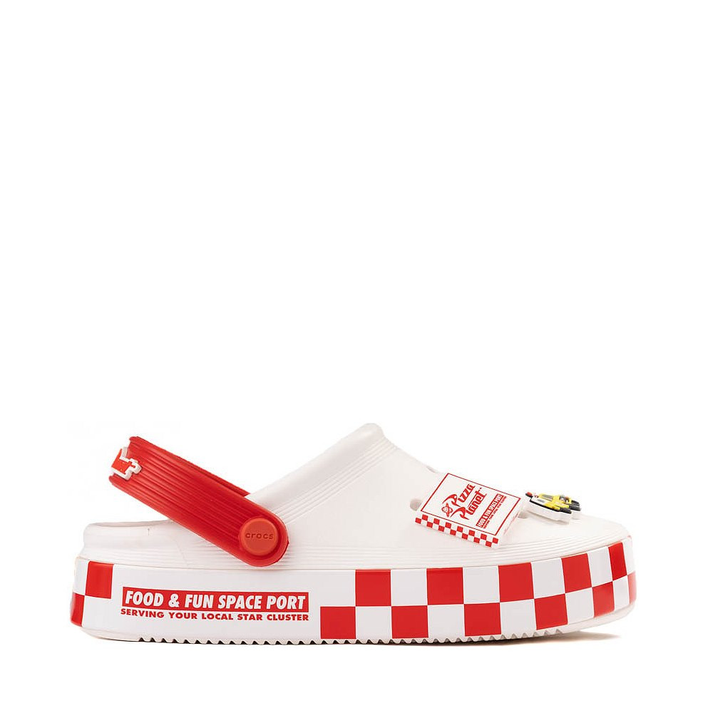 Toy Story Crocs Pizza Planet Off-Court Clog - White | Journeys