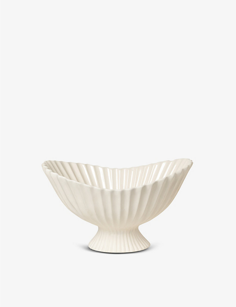 Fountain pleated stoneware centrepiece 24cm | Selfridges