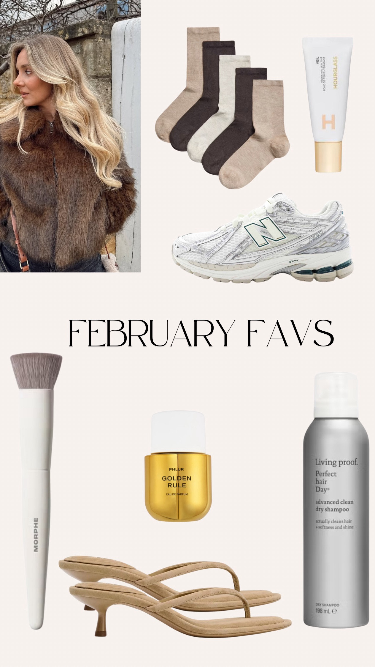 February favs - beauty, hair & fashion 💞

New balance trainers - get your regular size 
Zara heels - come up small so size up
Hourglass veil - I wear shade 7

#LTKbeauty #LTKstyletip #LTKuk