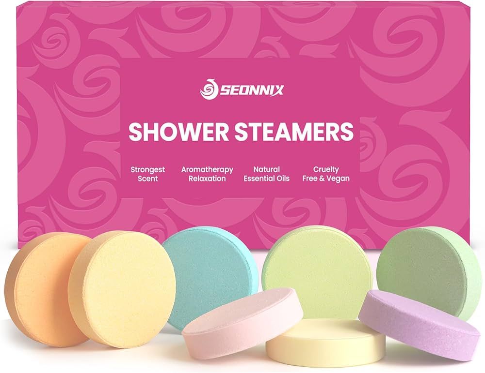 SEONNIX Shower Steamers Aromatherapy - 8 Pack Shower Bombs Relaxation Birthday Gifts for Women an... | Amazon (US)