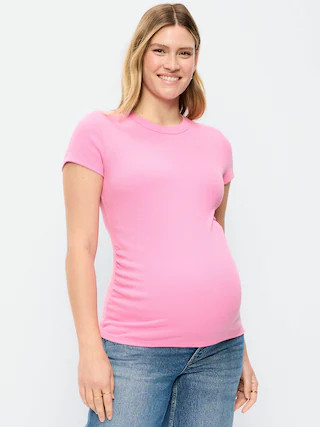 Maternity Snug Short-Sleeve T-Shirt | Old Navy (US)