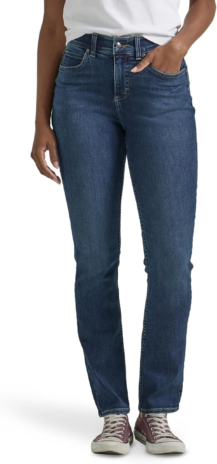 Lee Women's Ultra Lux Comfort with Flex Motion Straight Leg Jean | Amazon (US)