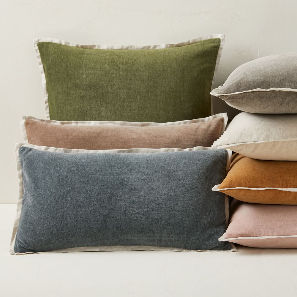 Classic Cotton Velvet Pillow Cover | West Elm (US)