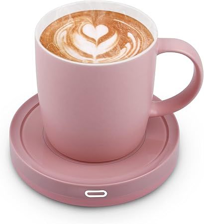 BESTINNKITS Smart Coffee Set Auto On/Off Gravity-Induction Mug Office Desk Use, Candle Wax Cup Wa... | Amazon (US)