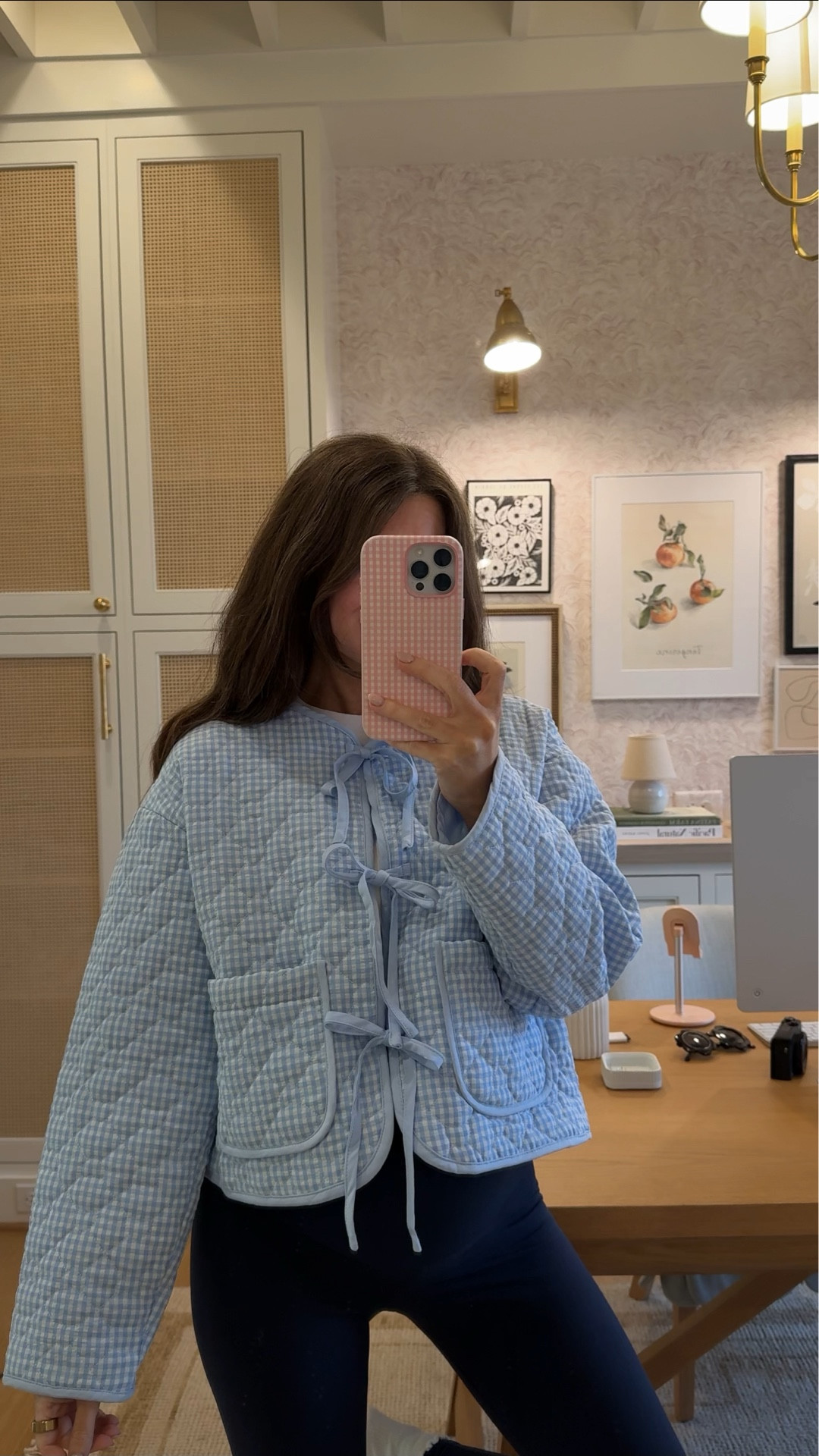 What I’m wearing today! This gingham jacket is SO cute - sized up to small to make space for my bump! 

#LTKdayinmylife #LTKootd #LTKgrwm
