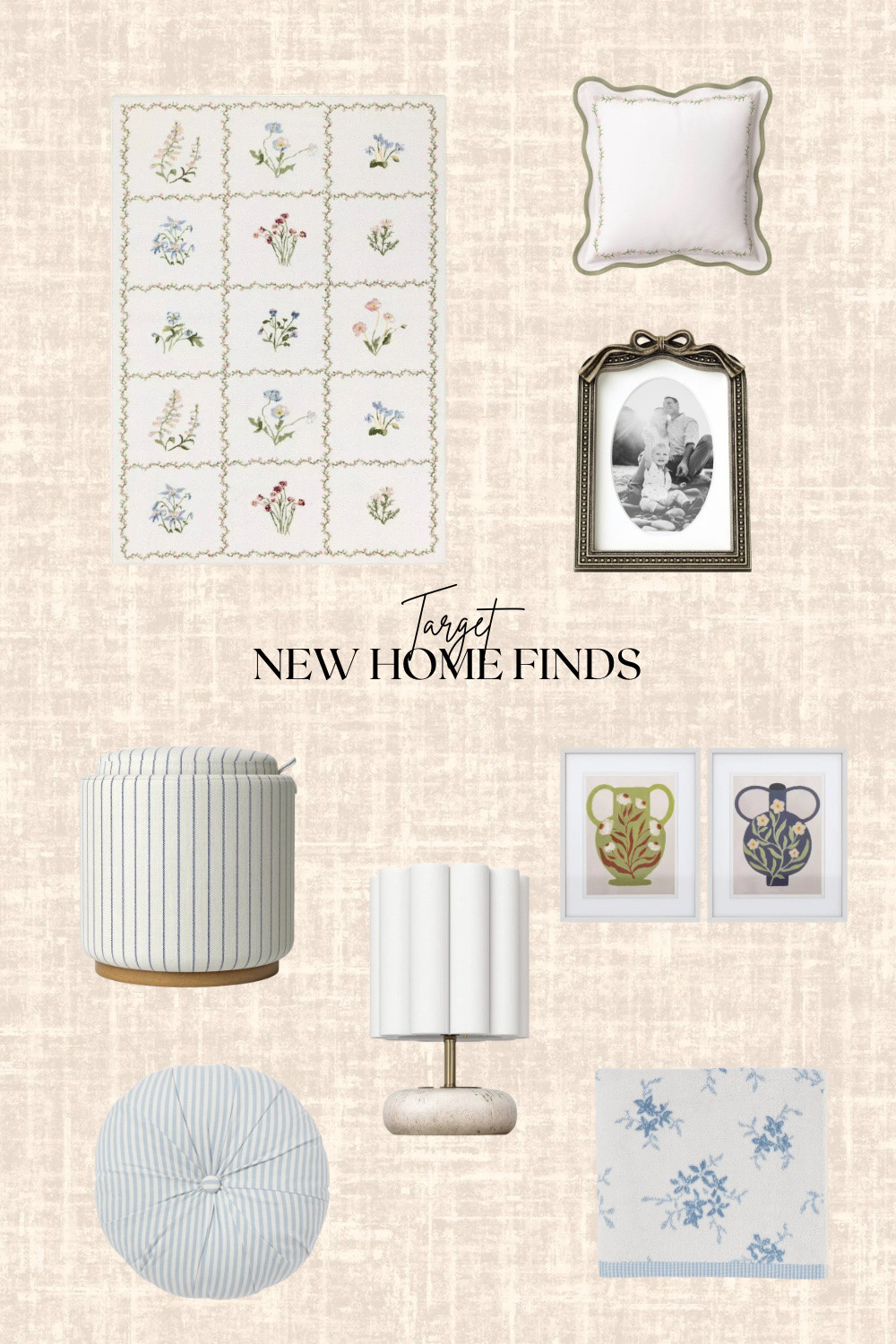 Target New Home Finds! 

Pillow, rug, lamp, frame, towel

#LTKsummer #LTKhome