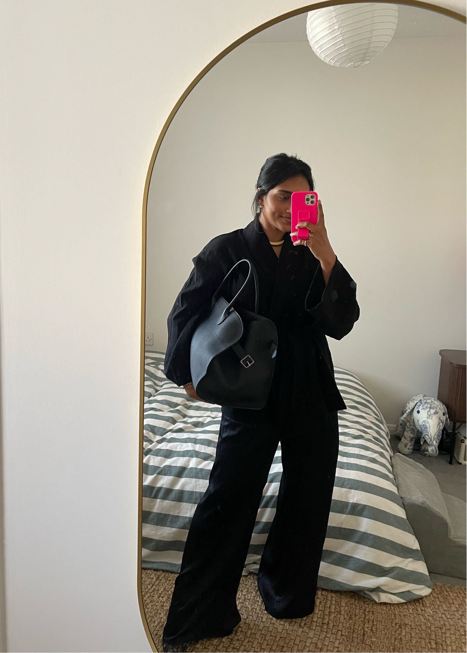 Zara, H&m, Karen millen, Arket, The row, transitional outfit, transitional style, black outfit, wrap top, wrap blouse, silk trousers, satin trousers, leather handbag, luxury fashion, outfit ideas, style inspiration 

#LTKstyletip #LTKeurope #LTKSeasonal