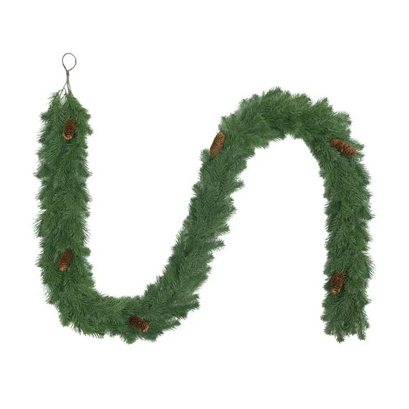 Evergreen Natural Feel Western Unlit Artificial Christmas Garland, Green, 9', by Holiday Time - W... | Walmart (US)