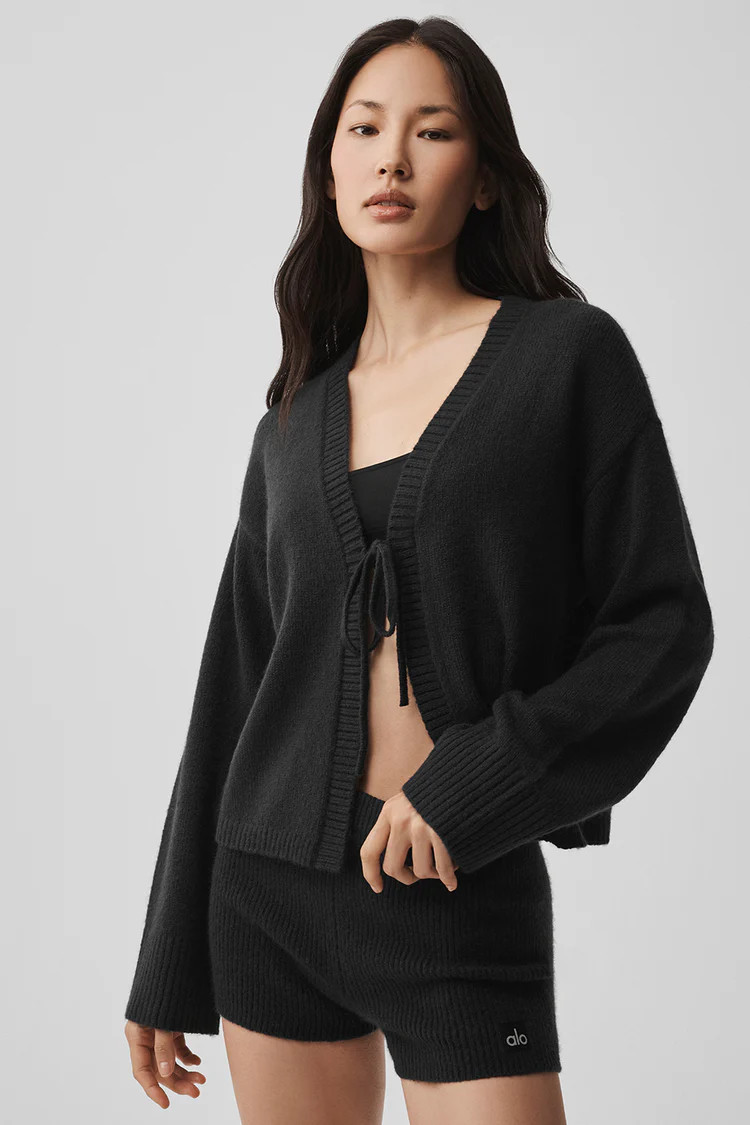 Wool Cashmere New Class Tie Cardigan | Alo Yoga (US)