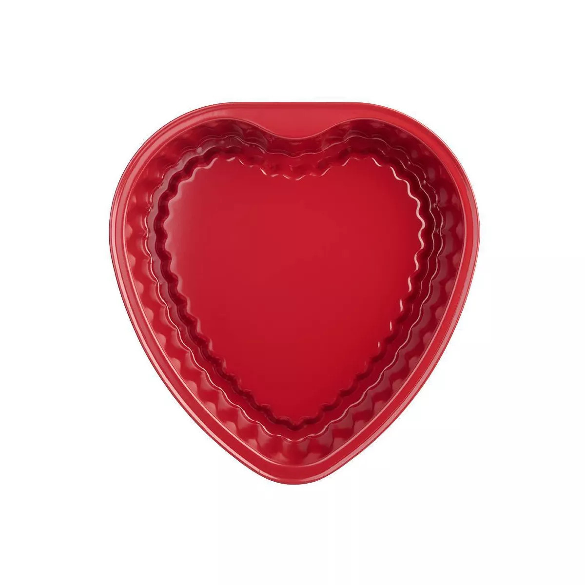 Trudeau Metal Heart Shaped Cake Baking Pan Red | Target