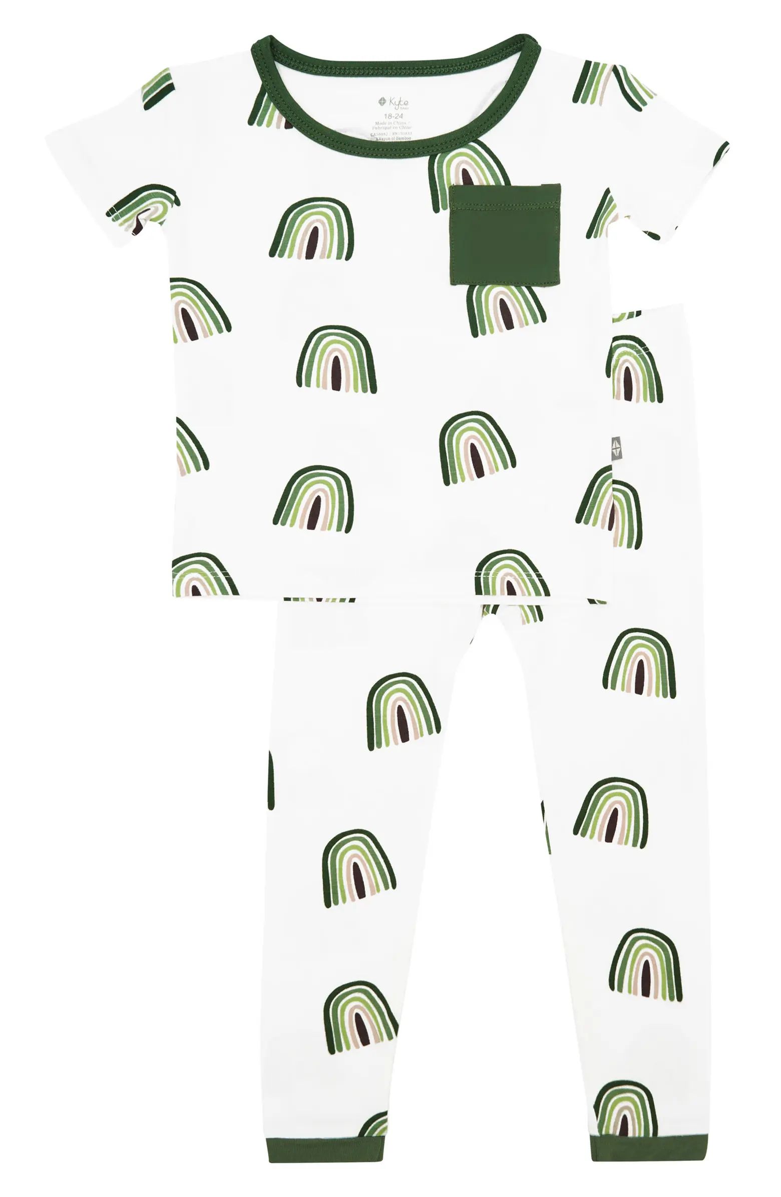 Kyte BABY Kids' Rainbow Print 2-Piece Pajama Set | Nordstromrack | Nordstrom Rack