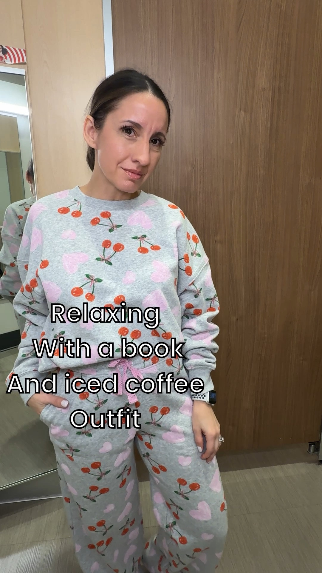 Cherry 🍒 and hearts 💞 sweatshirt. It runs big. Go down 1 size. 
Cherry 🍒 and hearts 💕 sweatshirt pants. Go down 1 size. They run big. 
Comfy sweats. 


#LTKOver40 #LTKPetite #LTKmomlife