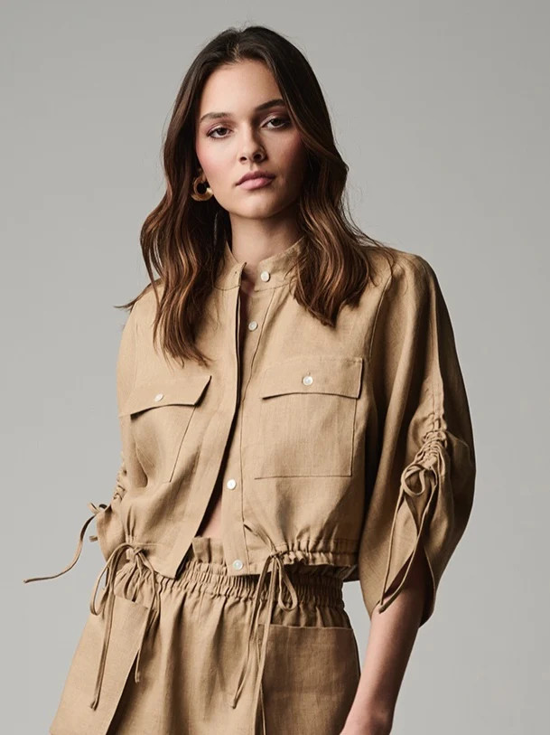 EVA TOP IN LINEN | Hevron