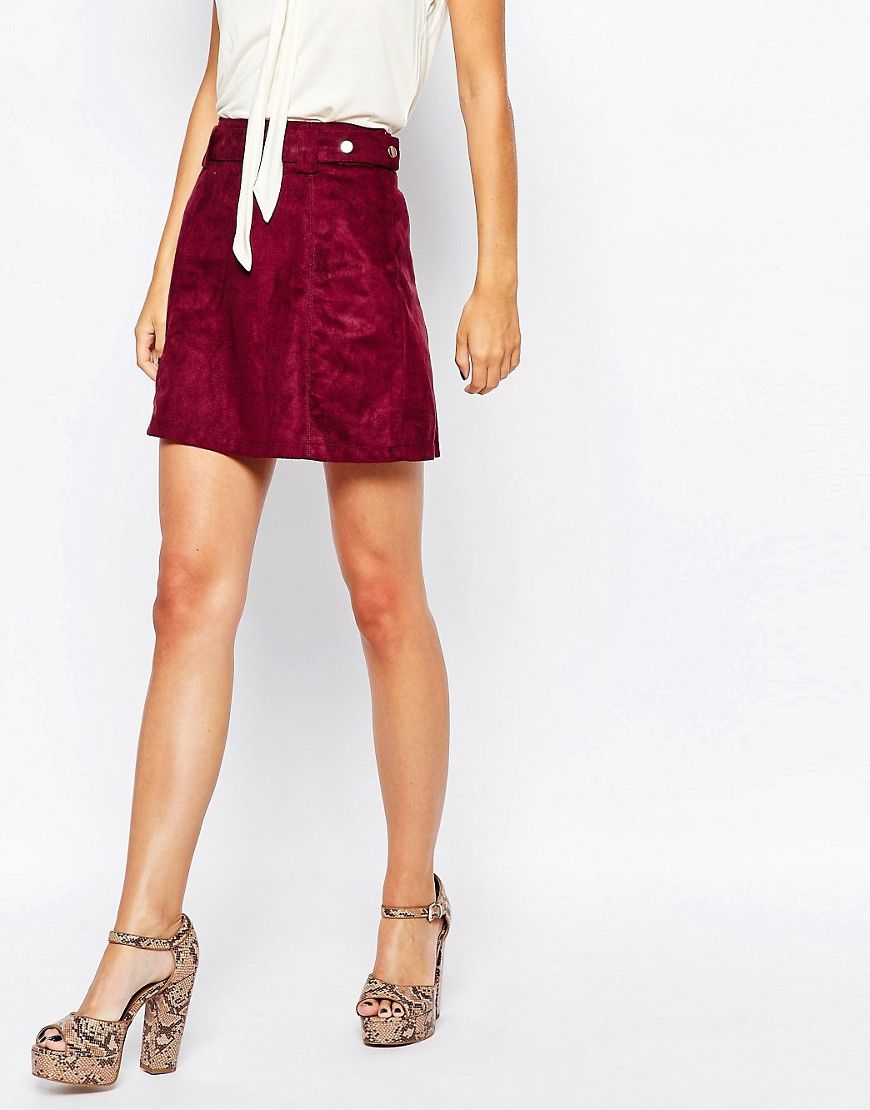 First &amp; I 70s Suede Skirt | ASOS US