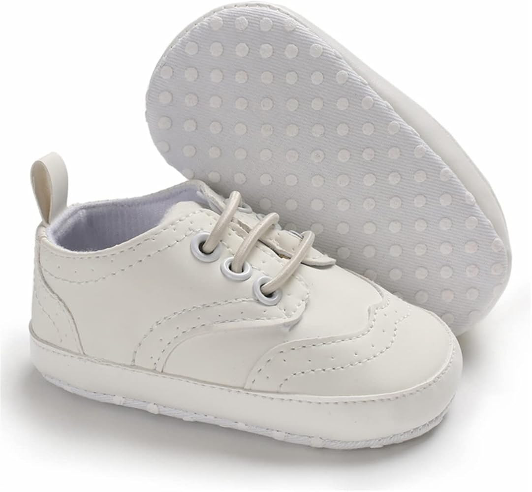 LAFEGEN Baby Boys Girls Classic PU Leather Loafers Soft Sole Oxford Dress Shoes First Walking Fla... | Amazon (US)