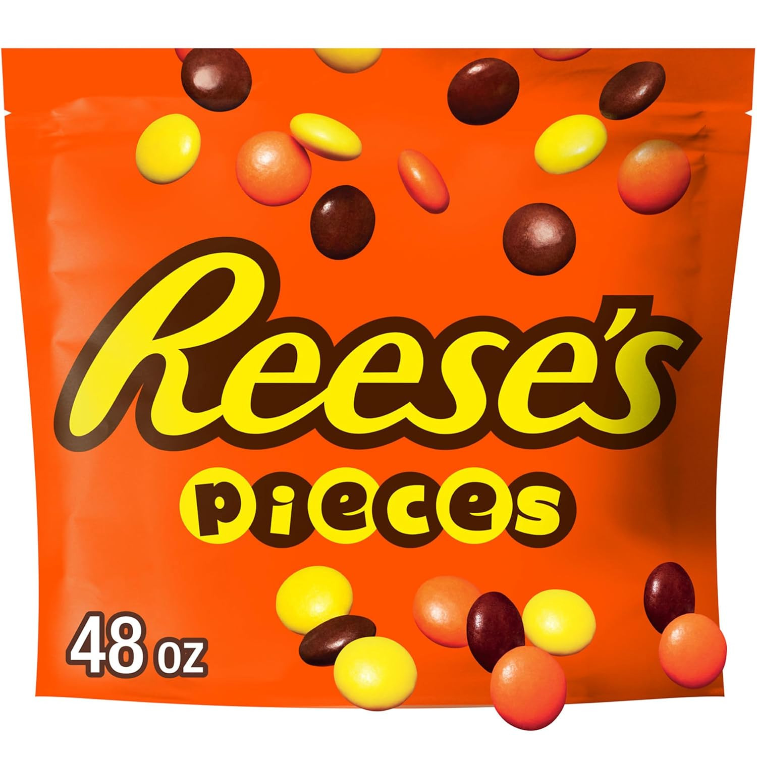 REESE'S PIECES Peanut Butter Candy, 48 oz Bulk Bag | Amazon (US)