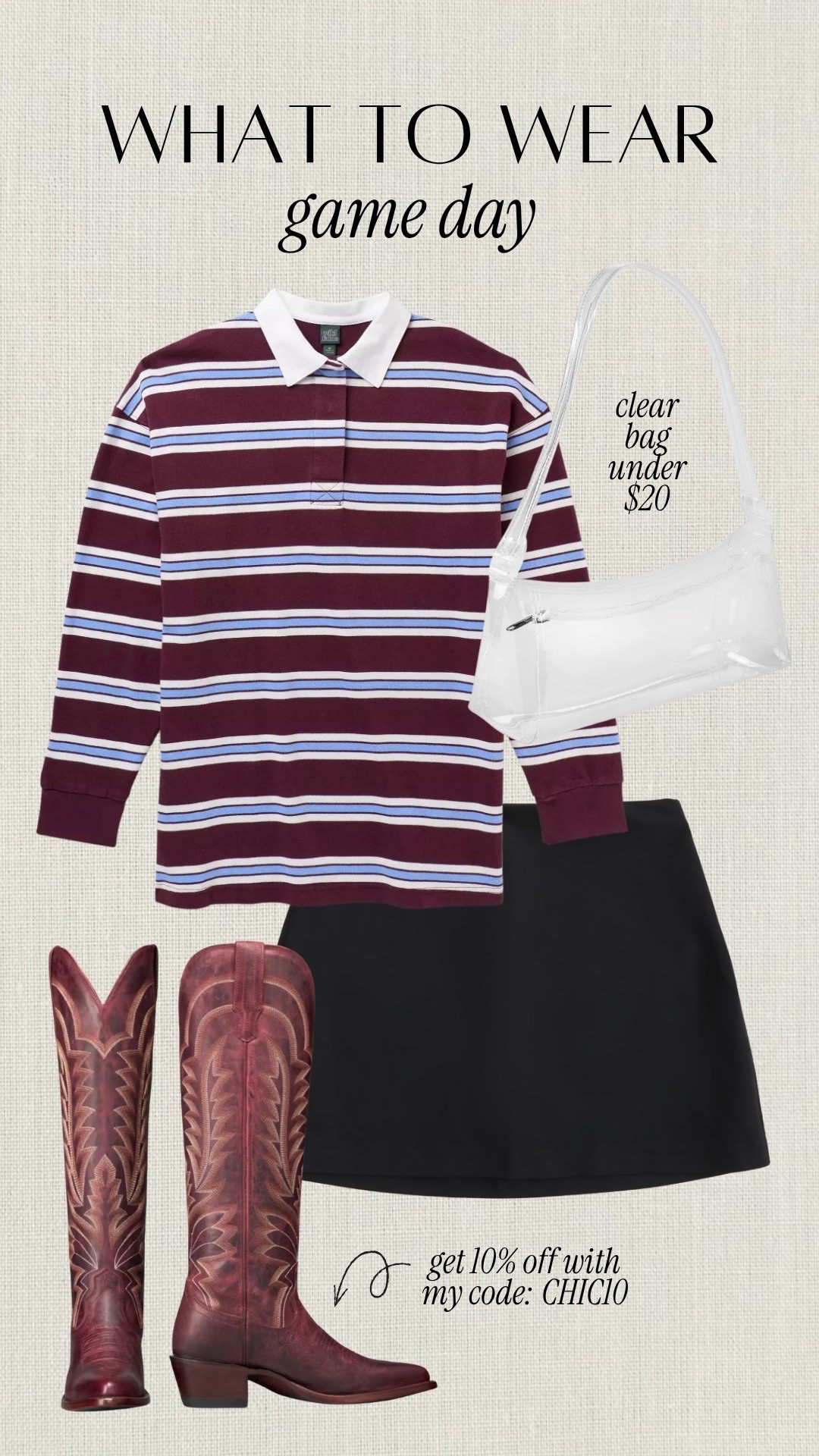 @Target game day look styled with the cutest new @Tecovas boots! Use code CHIC10 for 10% off

#LTKSeasonal #LTKSaleAlert