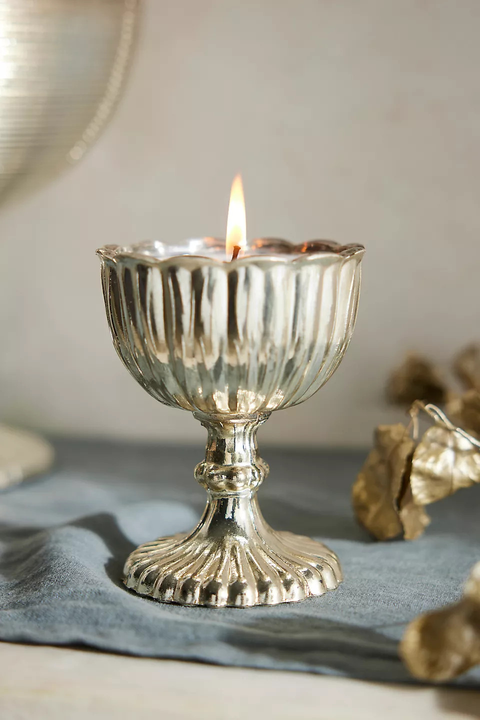 Metallic Chalice Candle | Terrain