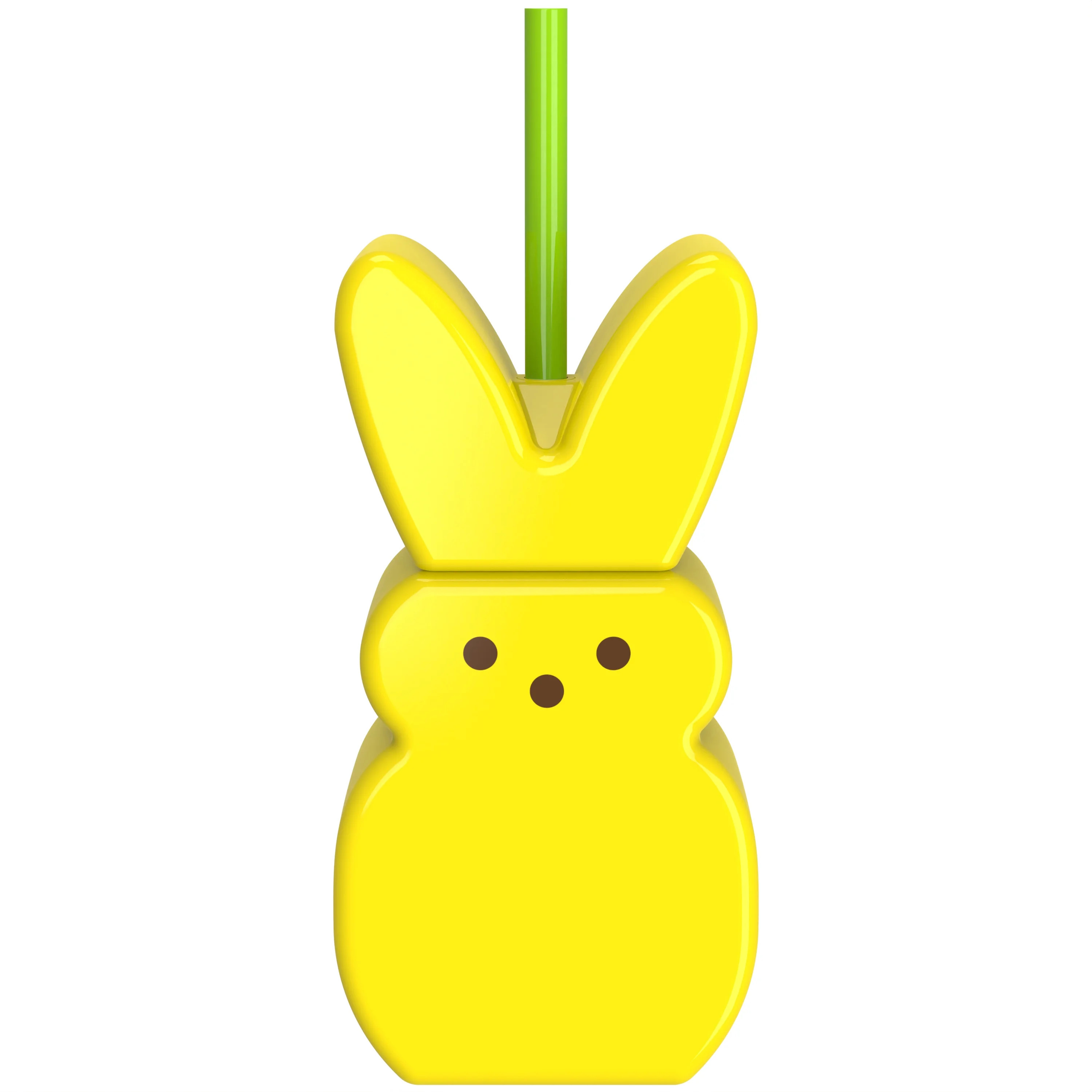 Zak Designs 14oz Peeps Durable Plastic Sculpted Tumbler - Yellow | Walmart (US)