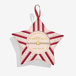 Christmas Wish 'Merry Christmas' Bracelet in Silver and Gold Plating | Joma Jewellery