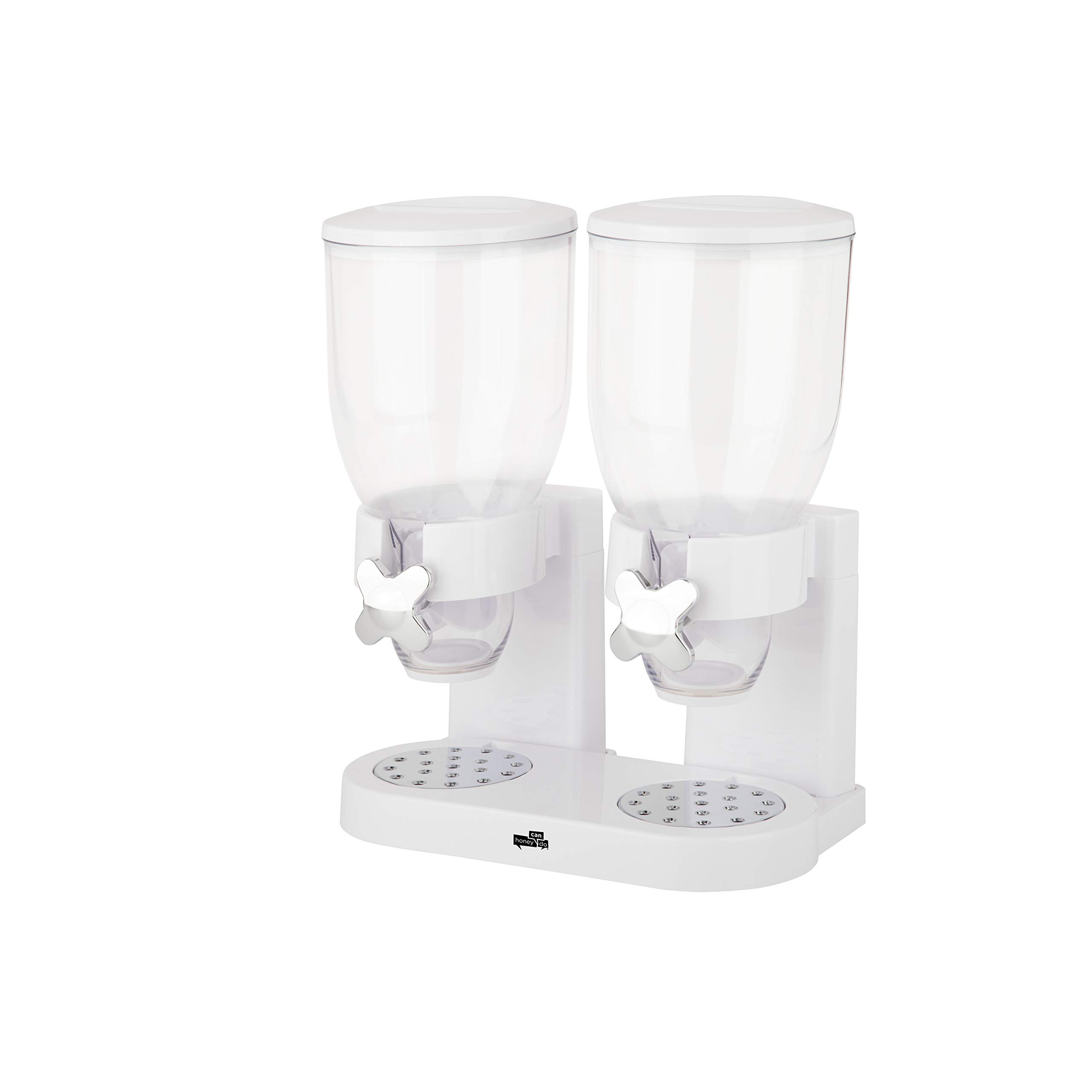 Zevro /GAT201C Indispensable Dry Food Dispenser, Dual Control, White/Chrome | Amazon (US)