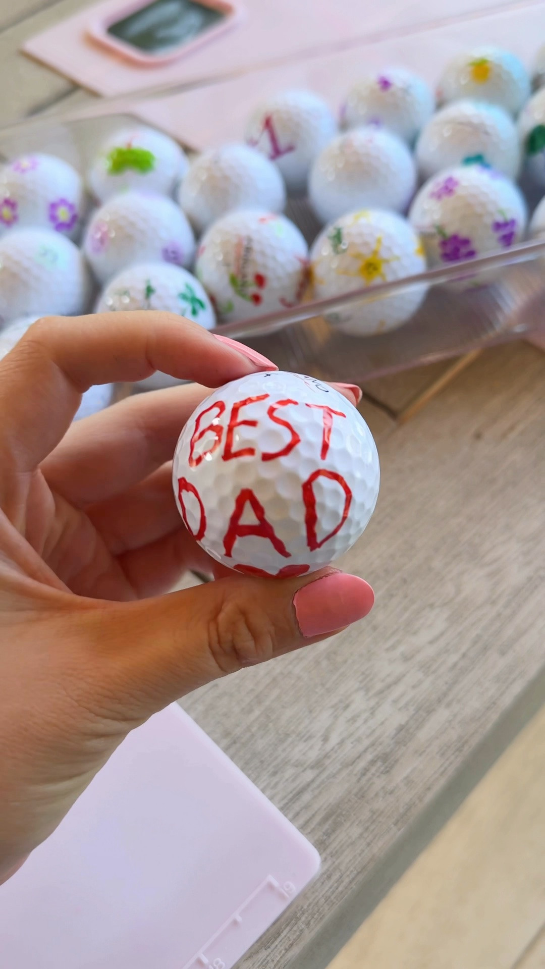 DIY FATHER'S DAY GIFT IDEA! ⛳️ 🏌️ Father's Day DIY for the dad who already has it all. We made these personalized golf balls #happyfathersday2026 #fathersdaygift #golfballs

Golf balls, markers, Chiffon Silk Ribbon, metal cups, porcelain bowls, crafting mat, cherry pitter

#LTKsummer #LTKmens #LTKgiftguide