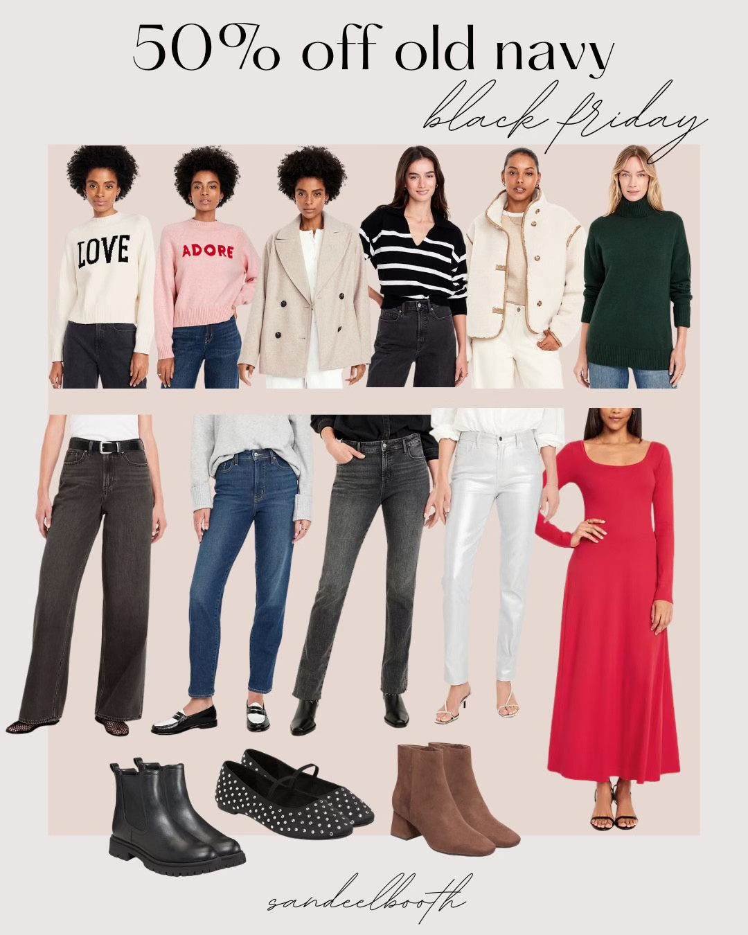 Old navy black friday - 50% off!


Old navy, old navy finds, black friday, black friday sale, everyday style, casual outfit inspo, mom style 

#LTKCyberWeek #LTKStyleTip #LTKSaleAlert