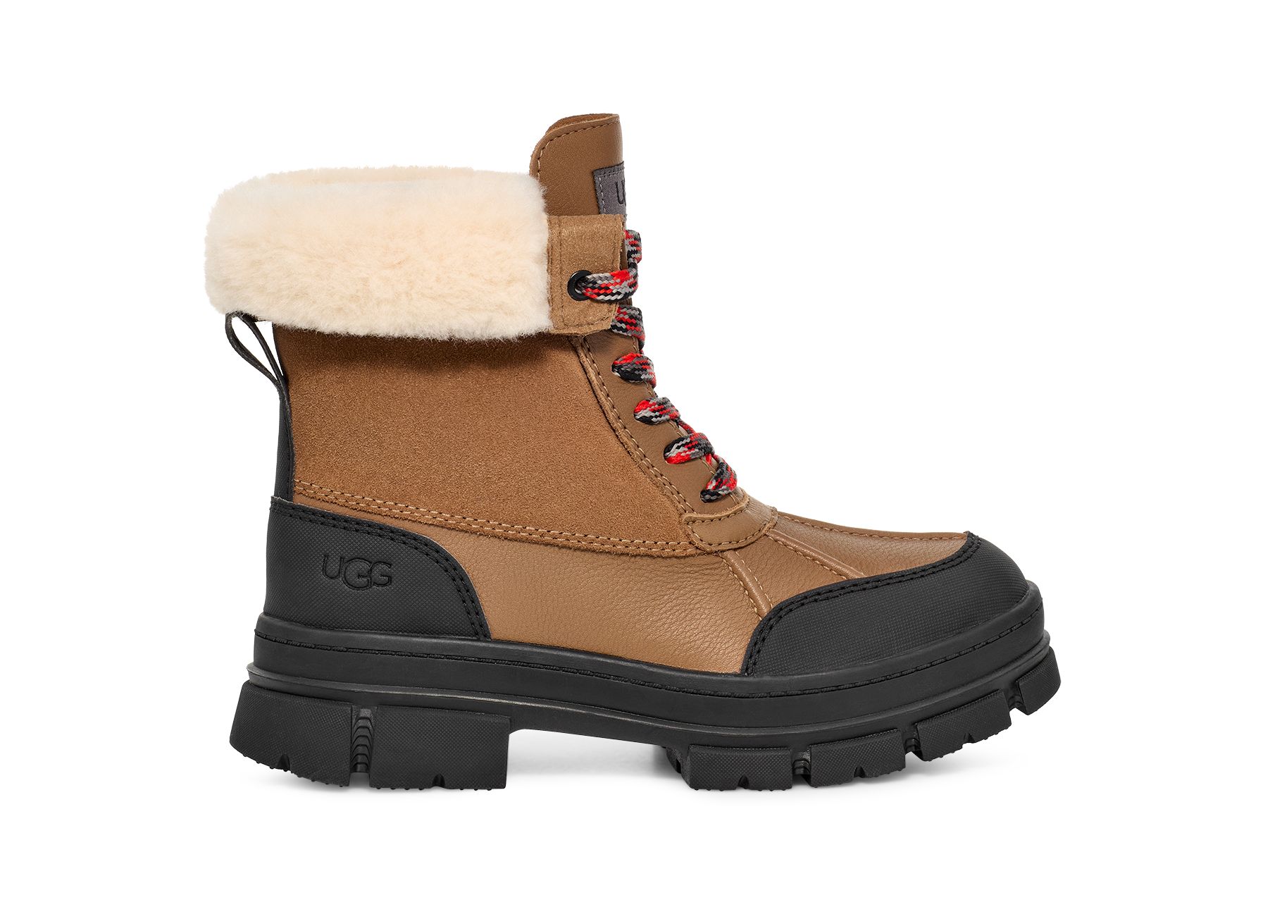 UGG Women's Ashton Addie Leather/Suede Boots in Chestnut, Size 5.5 | UGG (US)