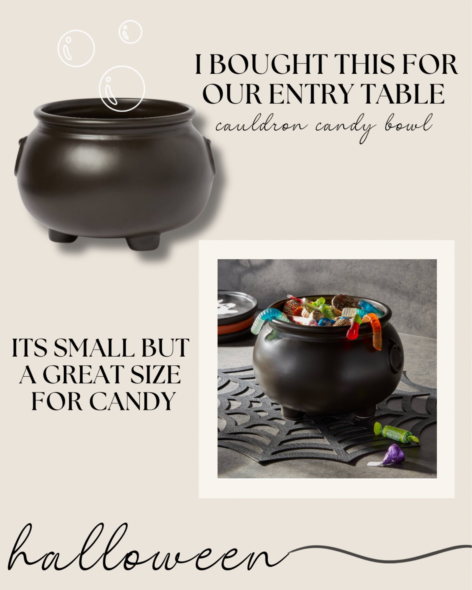 Halloween Cauldron Candy Serving … curated on LTK